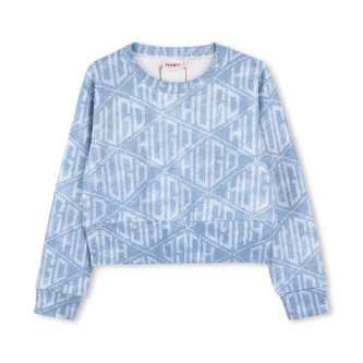 HUGO Franzsisches Fleece-Sweatshirt blau