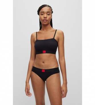 HUGO Sujetador Bandeau Mezcla Etiqueta Logo negro - Tienda