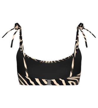 HUGO Fancy animalprint bikini top