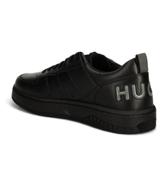 HUGO Kilian Leren Sneakers zwart