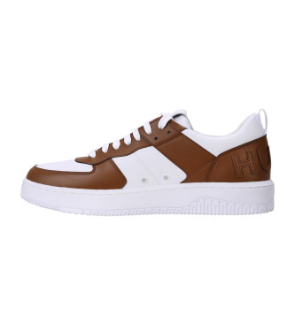HUGO Kilian Sneakers bruin, wit