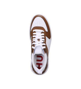 HUGO Kilian Sneakers brun, hvid