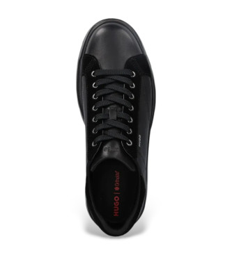 HUGO Chaussures en cuir noir Urian