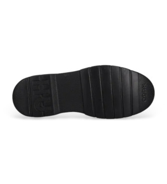 HUGO Chaussures en cuir noir Urian