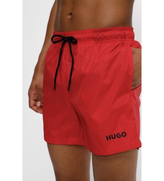 HUGO Hait fato de banho vermelho