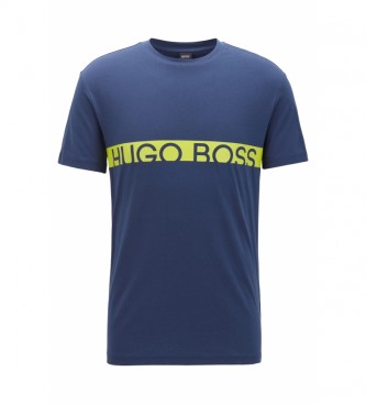 HUGO T-shirt con logo marino