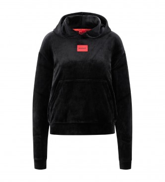 HUGO Black velvet sweatshirt