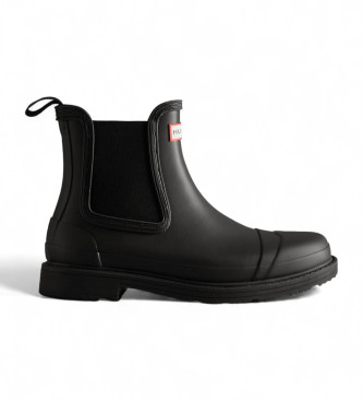 Hunter Commando Chelsea-Stiefeletten schwarz