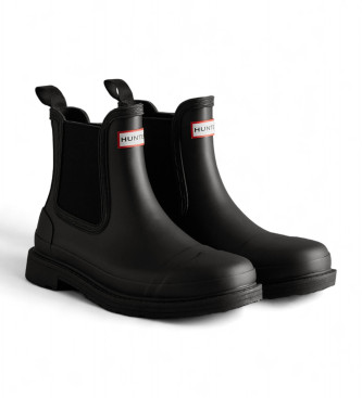 Hunter Commando Chelsea-Stiefeletten schwarz