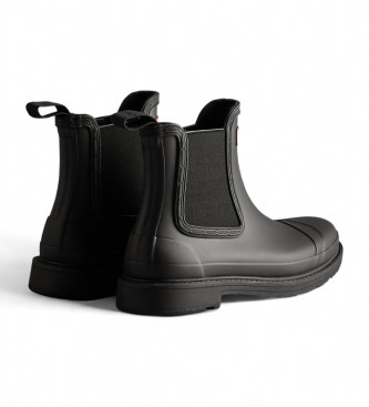 Hunter Commando Chelsea-Stiefeletten schwarz