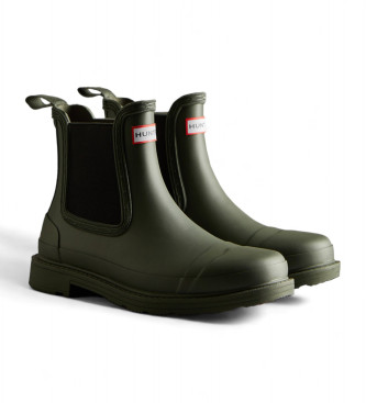 Hunter Commando Chelsea Boots grn