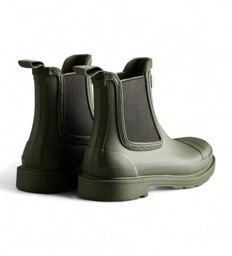 Hunter Commando Chelsea Boots zeleni