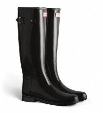 Hunter Botas Refined Gloss negro