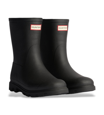 Hunter Downpour Short Insulated black rain boots