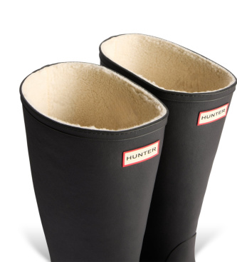 Hunter Bottes de pluie Downpour Tall Insulated noires