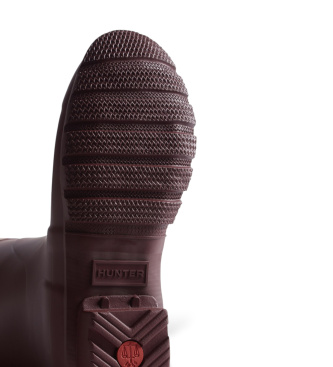 Hunter Botas de agua Original Short burdeos