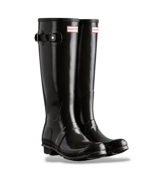 Hunter Botas de agua Original Tall Gloss Wellington marrón
