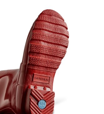 Hunter Botas de agua Original Tall Gloss Wellington rojo