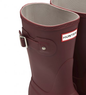 Hunter Botas Original Short burdeos -Altura caña: 23cm-