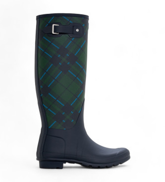 Hunter Stiefel Original Tall Tartan Bedruckt grn