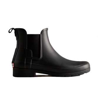 Hunter Botines Refined Chelsea negro