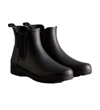 Hunter Botas de tornozelo Chelsea refinadas preto