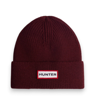 Hunter Set di cappello e sciarpa bordeaux