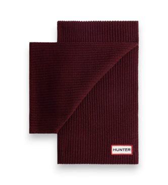 Hunter Set di cappello e sciarpa bordeaux