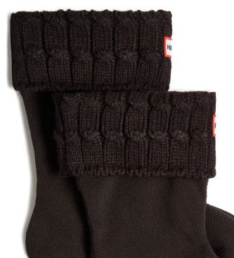 Hunter Short Boot Socks Cuff Eight black