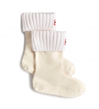 Hunter White Boot Socks With White Hem