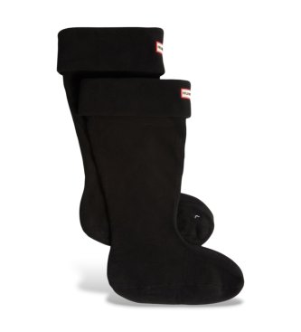 Hunter Downpour Fleece Tall Socken schwarz