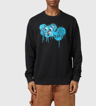 Iceberg Sweatshirt med logo, sort