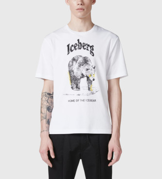 Iceberg T-shirt mit normaler Passform wei