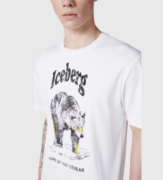 Iceberg T-shirt med normal passform vit