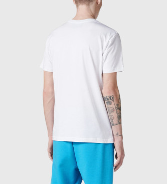 Iceberg Camiseta Clsica de punto de algodn blanco