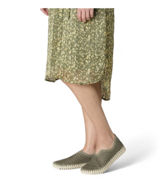 Ilse Jacobsen Green Slip In Tulip Shoes