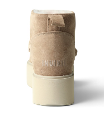 Inuikii Stivali in Pelle Classic Low Platform beige