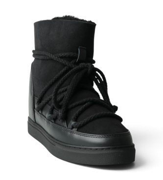 Inuikii Bottes en Cuir Classic Wedge noir