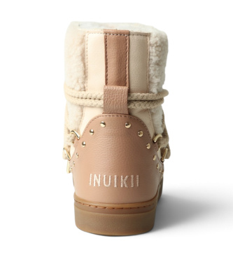 Inuikii Stivali di Pelle Curly Rock beige