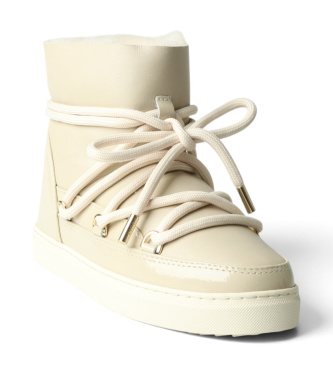 Inuikii Bottes en Cuir Gloss beige