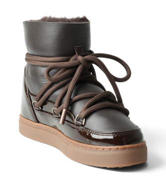 Inuikii Bottes en Cuir Gloss marron