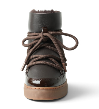Inuikii Bottes en Cuir Gloss marron