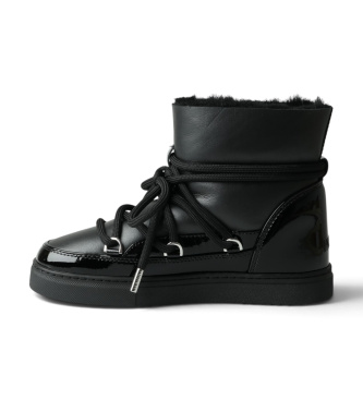 Inuikii Bottes en Cuir Gloss noir
