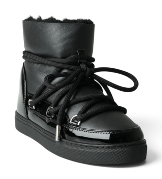 Inuikii Bottes en Cuir Gloss noir