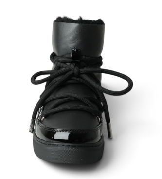 Inuikii Bottes en Cuir Gloss noir