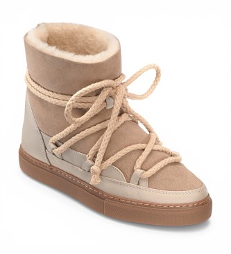 Inuikii Læderstøvler Classic beige