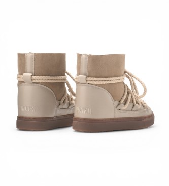Inuikii Læderstøvler Classic beige
