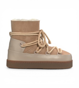 Inuikii Botas de Pele Classic bege