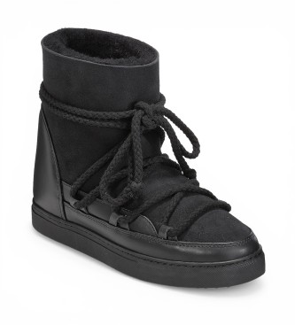 Inuikii Botas de Pele Classic Wedge preto
