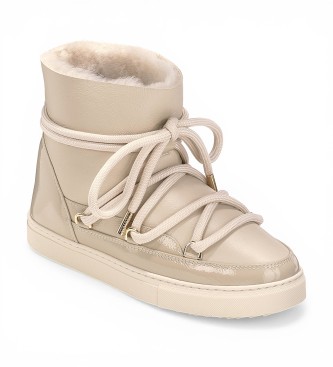 Inuikii Botas de Pele Gloss bege